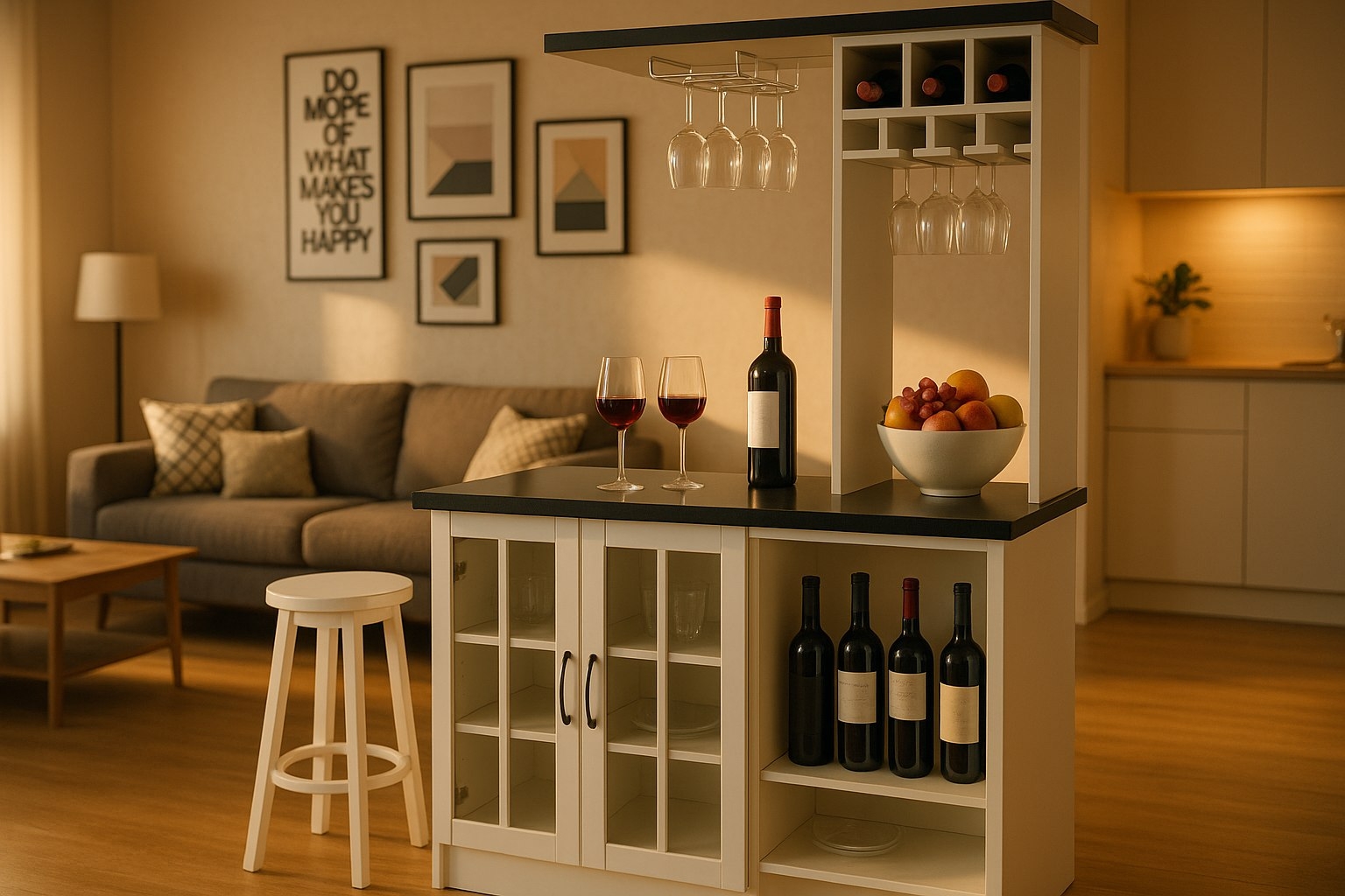 Стойка-стеллаж: разделитель с прозрачностью