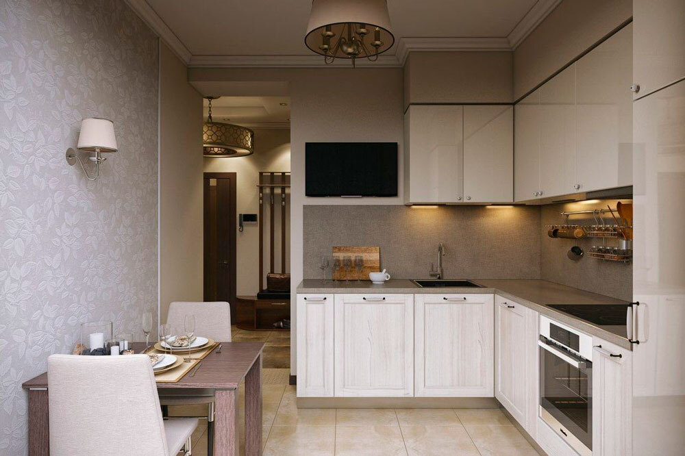 Дизайн кухонь с левосторонним углом