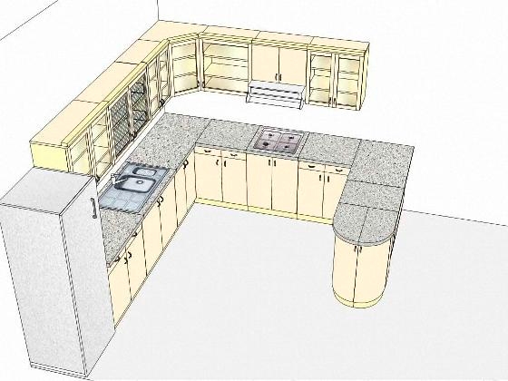 Полуостров на кухне