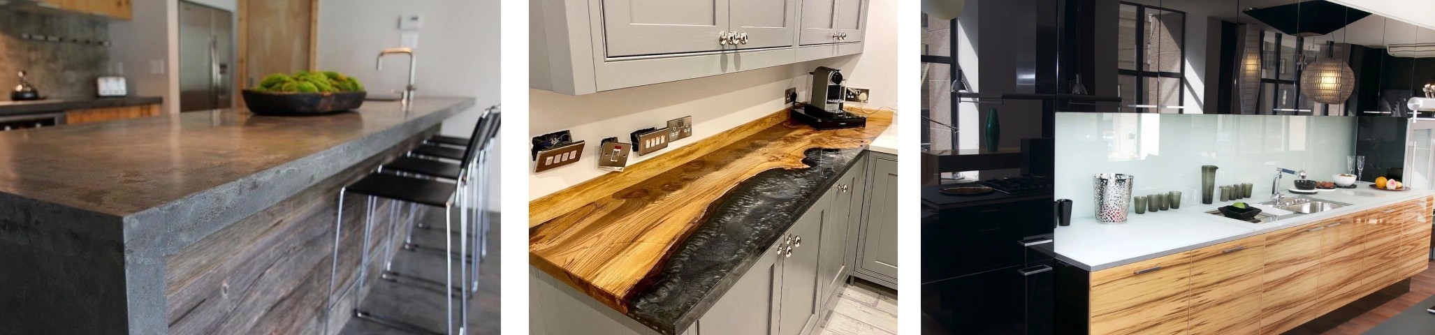 Необычные материалы: от бетона до эпоксидной смолы