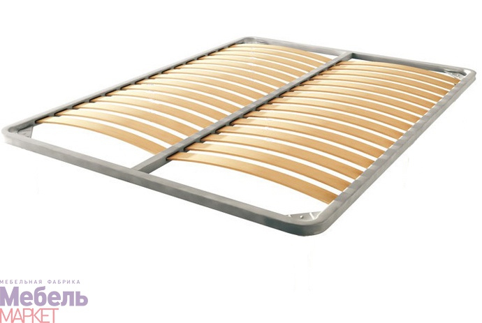 Сборка основания кровати с ламелями - фото