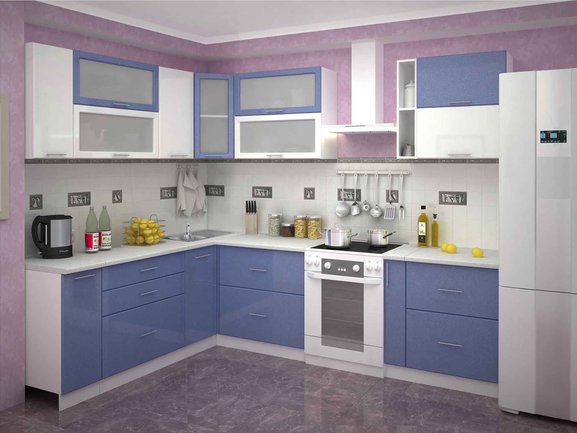 Кухни салехард. Кухня угловая Базис. Скайлайн кухня рокко цвет Виолет.