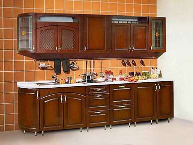 Классический кухонный гарнитур Ника длина 2,9 м