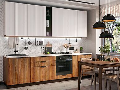 Кухонный гарнитур NORD длина 2,8 м в стиле минимализм