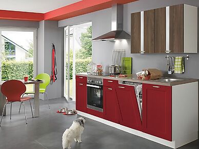 Красная кухня Базис Nicole-Mix длина 2,3 м