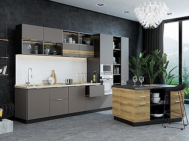 Кухня Терра софт длина 3,8 м