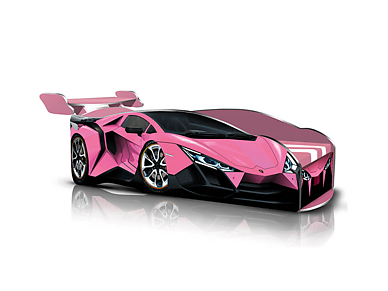 Кровать машина «Ламба Лайт 4.0 Розовая» Sale