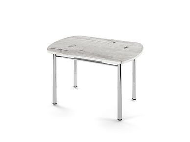 Стол цельносварной Трилогия БАБОЧКА Пластик (Столешницы Бискайская сосна)